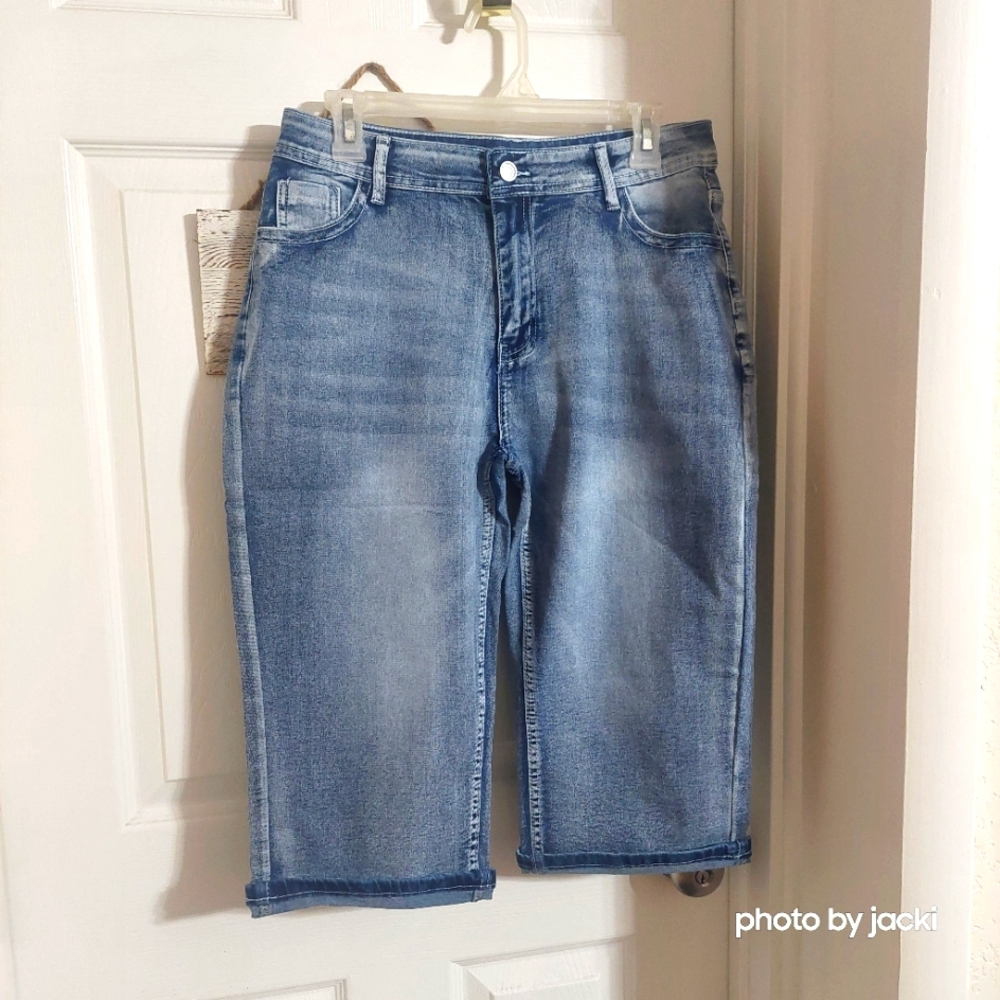 Denim Jean Capri Pants